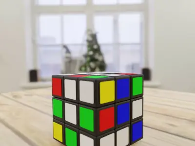 Rubix cube Free low-poly 3D model