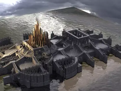 Ancient Apollo Temple extended  3D model