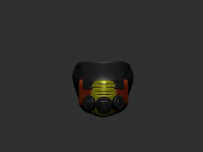 helmet high poly sculpt 3d printable  3D model 70