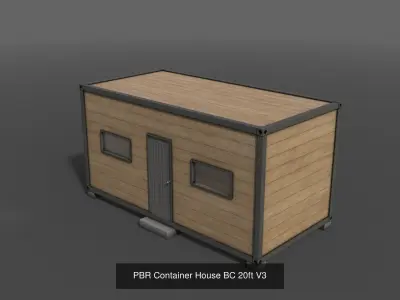 PBR Container House BC 3D Model Pack