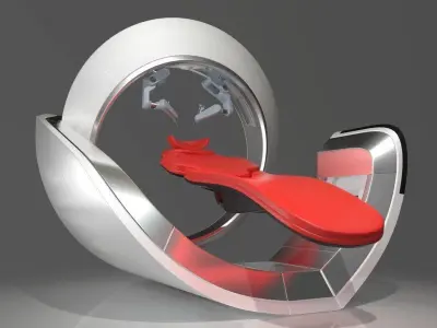 Robotic Surgeon  Low-poly 3D model