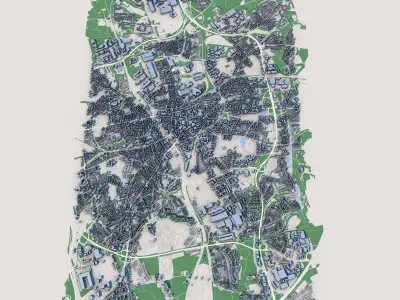 Bochum City Germany 3D model