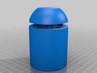 George and ALIC3-D s Combination Planter-Cabinet Handle Free 3D print model