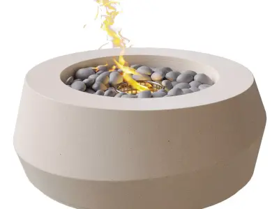 Firetable Spun Eco by Lumacast Low-poly 3D model