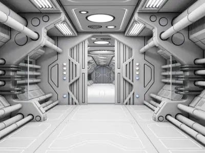 Sci Fi Interior 7 3D model