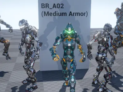 Basic Robot S01 Low-poly 3D model