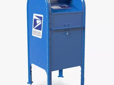 US Post Office dropbox 3D model