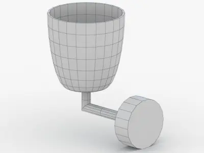 1463 - Bra Lamp Low-poly 3D model