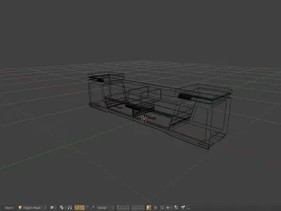 Rack Modern Free low-poly 3D model