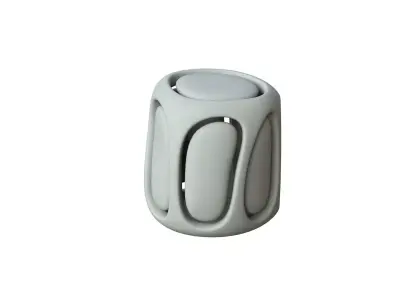 SciFi Cube Object No 67299 Low Poly Shape Low-poly 3D model