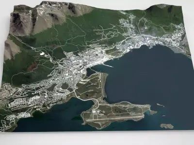 Cityscape Ushuaia Argentina 3D model