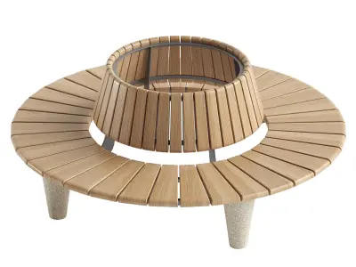 ROUND BENCH 3D model