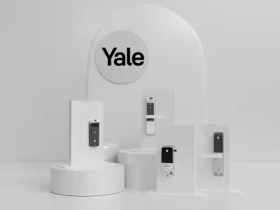 Large Digital Door Lock Low-poly 3D model YDR343 Yale Low-poly 3D model