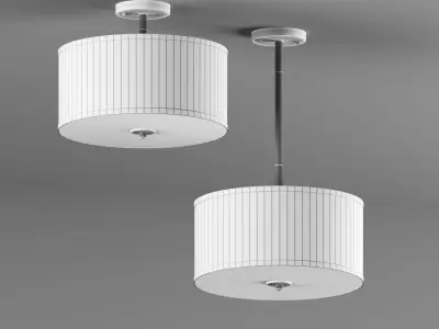 Modern chandelier 3D model 6
