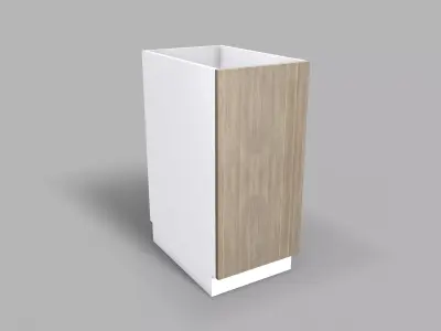 Kitchen Base Cabinet 40 cm Low-poly 3D model