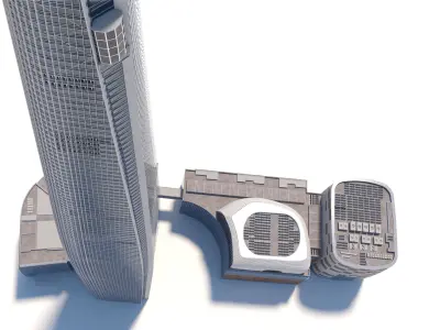 Lotte World Tower and the Mall 3D model 3D model