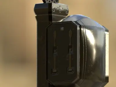 Divit door handle Low-poly 3D model