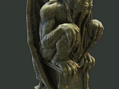 Cthulhu Statuette 3D print model