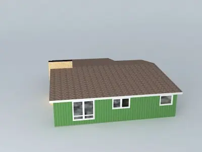 Retro House Free 3D model