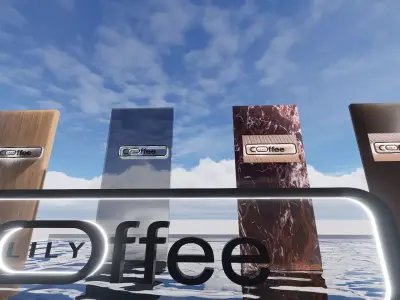 Coffee LILY logo 3D model