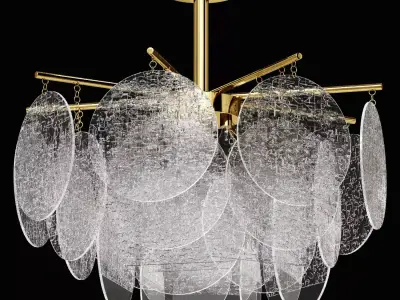 Hanging chandelier Kink Light Alvia 07684 3D model