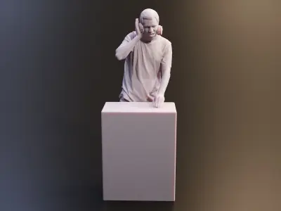 Realistic 3D Scan Hip Hop Mens Rappers 10 Models and Poses 3D model