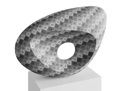 Abstract sculpture by Christophe Conder 3D model