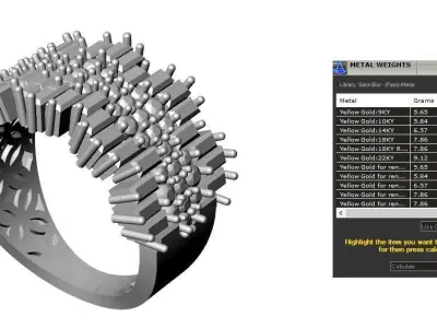 Jewelry ring 374 3D print model