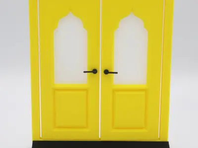 Functional Double Door style 8 multi-color and multi-material  3D print model purchase