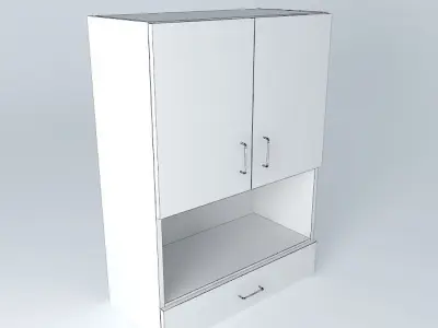 W2D1DMW bathroom cabinet Free 3D model