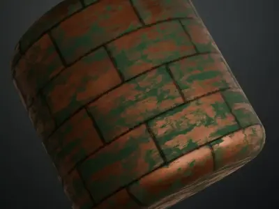 Var Metal Copper Roof PBR Seamless Texture