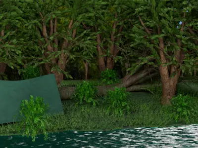 forest jungle evee 3D model