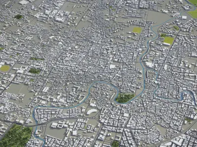 Indore  Low-poly 3D model