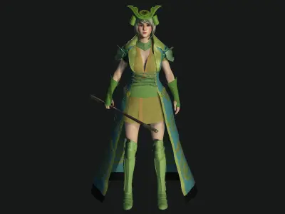 AAA 3D FANTASY REALISTIC CHARACTER - BEAUTIFUL JAPANESE QUEEN