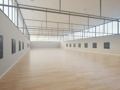 Art Museum Gallery Interior 38 Low-poly 3D model