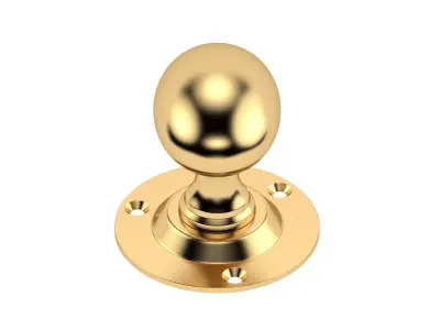 Oval Mortice Door Knob 3D model