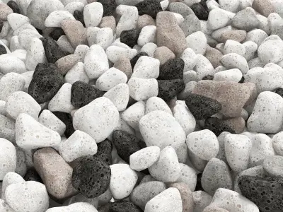 Pebble stone noise 3D model
