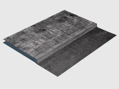 Red Curb-3D Scan 3D model