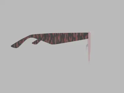 eye glasses Low-poly 3D model