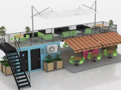 Container Ice Cream 3D model