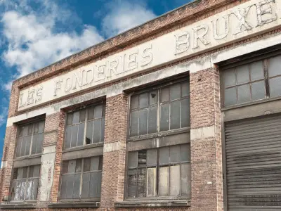 Old Abandoned Factory Realistic Asset Low-poly 3D model