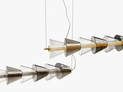 Plum pendant lamp 3D model