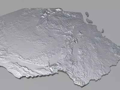 Tanzania Terrain Country 3D model