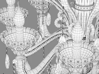 698242 Alzata Osgona Chandelier 3D model