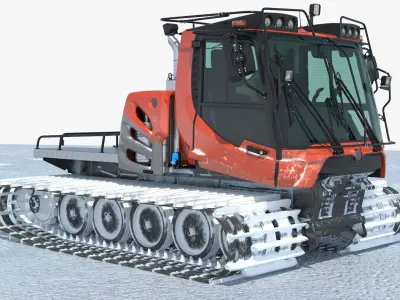  Meteorological Monitoring Tower with Tracked Snow Vehicle 