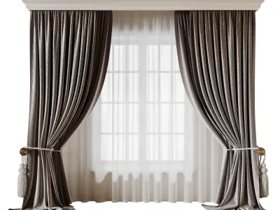 Curtain N3 3D model