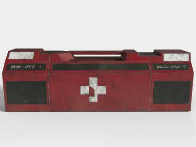 Sci-fi Medic Box Low-poly 3D model