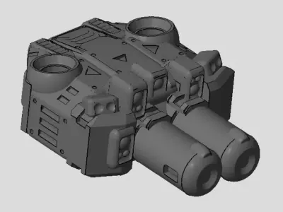 CHIBI-TECH SD - CHIMERA-C PBC-DUO TURRET CORE 3D print model
