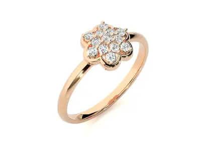 Women ring 3D print model 143