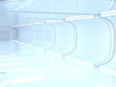 Sci-Fi Futuristic Corridor 3D model